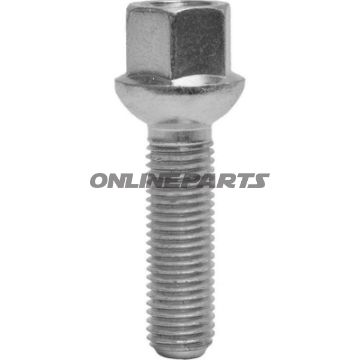 Wheel Nut M12x1.5X40 Ku 17Silver Pkg 10 Pcs