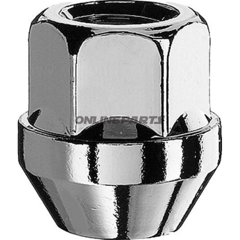 Wheel Nut M12x1.25 Ke 17Silver Pkg 10 Pcs