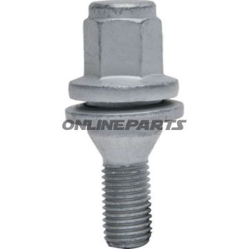 Wheel Nut M12x1.5X35 Fb 17Silver Pkg 10 Pcs
