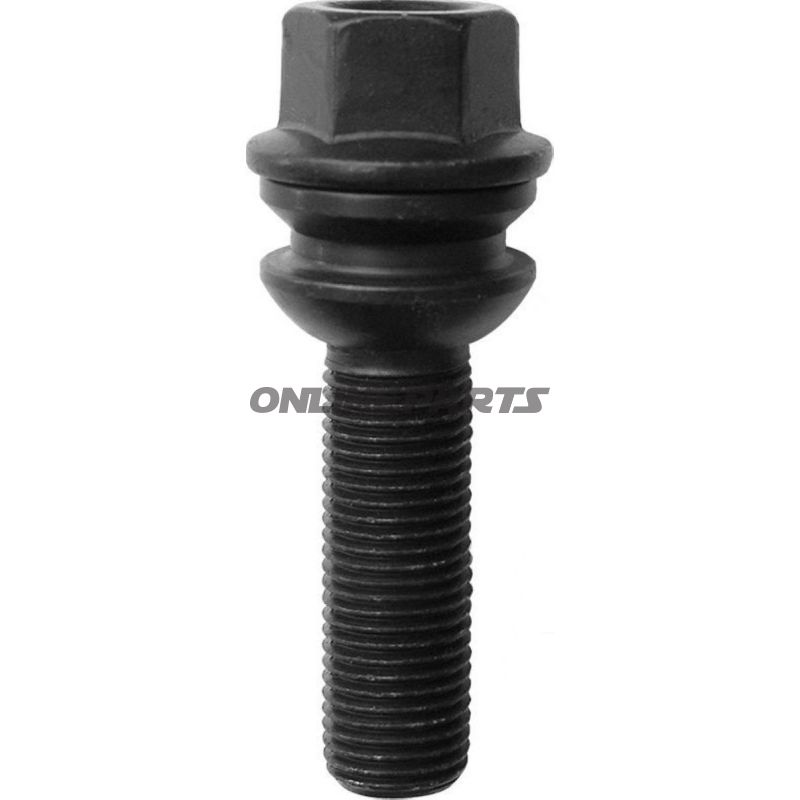 Wheel Nut M14x1.5X37 Ku 19Black Pkg 10 Pcs