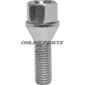 Wheel Nut M12x1.5X26 Ke 19Silver Pkg 10 Pcs