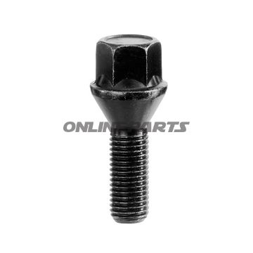 Wheel Nut M14x1.25X28 Ke 1Black Pkg 10 Pcs