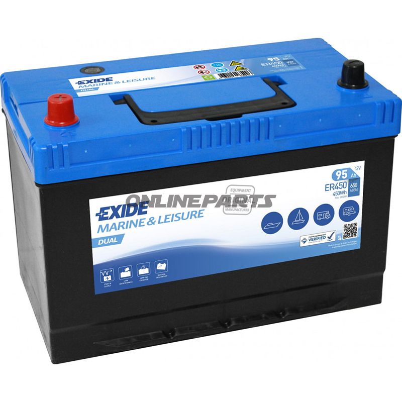 Starter- Und Versorgungsbatterie 12V 95Ah Exidedual