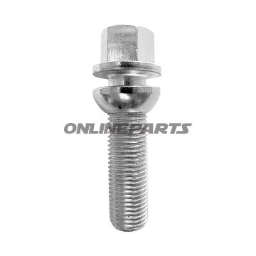 Wheel Nut M14x1.5X27 Ku 17Silver Pkg 10 Pcs