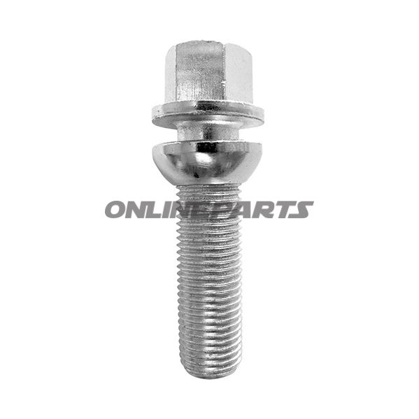 Wheel Nut M14x1.5X27 Ku 17Silver Pkg 10 Pcs