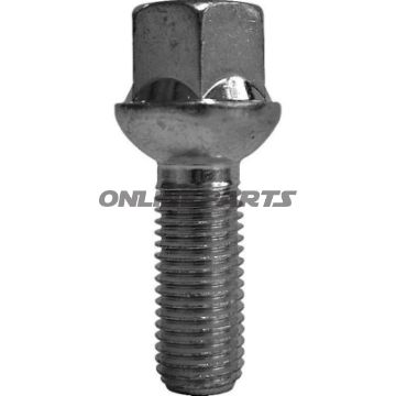 Wheel Nut M12x1.5X26 Ku 17Silver Pkg 10 Pcs
