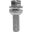 Wheel Nut M14x1.5X35 Ku 19Silver Pkg 10 Pcs