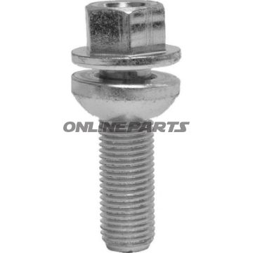 Wheel Nut M14x1.5X35 Ku 19Silver Pkg 10 Pcs