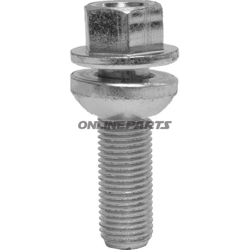 Wheel Nut M14x1.5X35 Ku 19Silver Pkg 10 Pcs