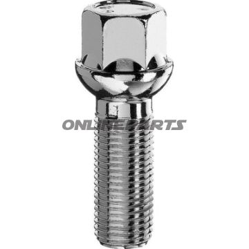 Wheel Nut M14x1.5X37 Ku19silver Pack 10Stck