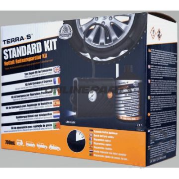 Terra-S Reifenpannen Kitstandard 700 Ml Flasche Schwarz