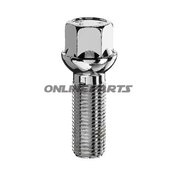 Wheel Nut M14x1.5X45 Ku 17Silver Pkg 10 Pcs
