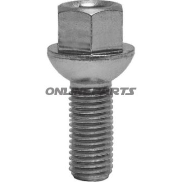 Wheel Nut M14x1.5X34 Ku 19Silver Pkg 10 Pcs