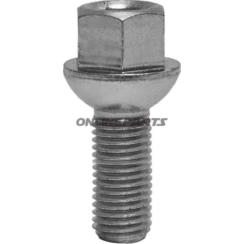 Wheel Nut M14x1.5X34 Ku 19Silver Pkg 10 Pcs