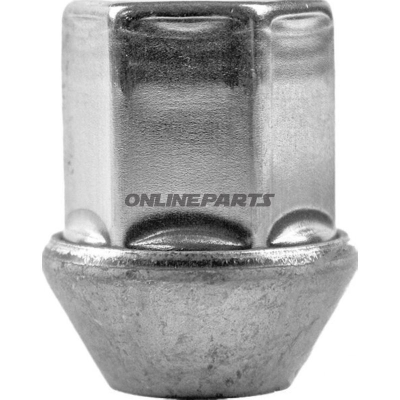 Wheel Nut M14x1.5 Ke 21Silver Pkg 10 Pcs