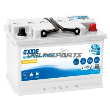 Versorgungsbatterie 12V 80Ah Exideequipment