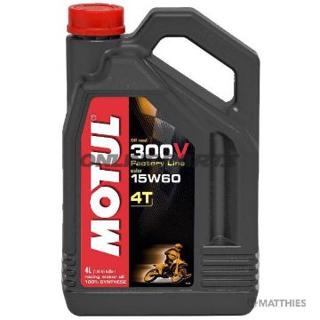 Engine Oil 15W60 4-Stroke 4L Motulsynthetic 300V Fl Open Road