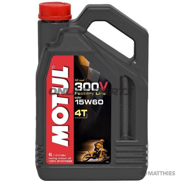 Engine Oil 15W60 4-Stroke 4L Motulsynthetic 300V Fl Open Road