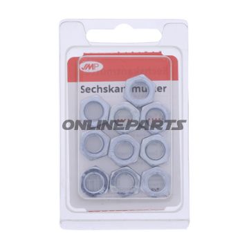 Nuts Galvanized M8 Kl8pkg 10 Pcs Altn4867560