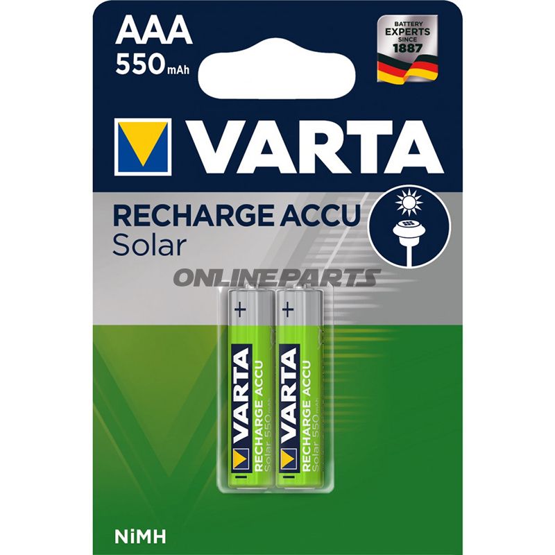 Akku-Gerätebatterie Micro Aaa Varta2er Bli Solar