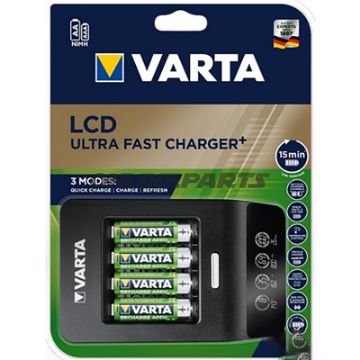 Akku Ladegerät Lcd Ultra Fastinklusive 4Aa 2100 Mah