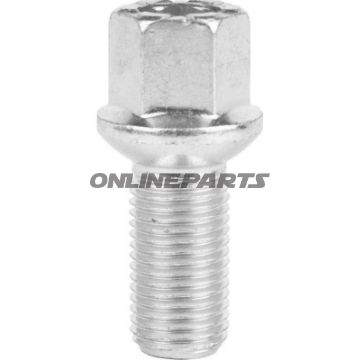 Wheel Nut M14x1.5X27 Ku 17Silver Pkg 10 Pcs