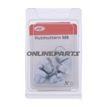 Nuts Hut Galvanized M8 Din1587pack 5 Pcs Altn 4831889