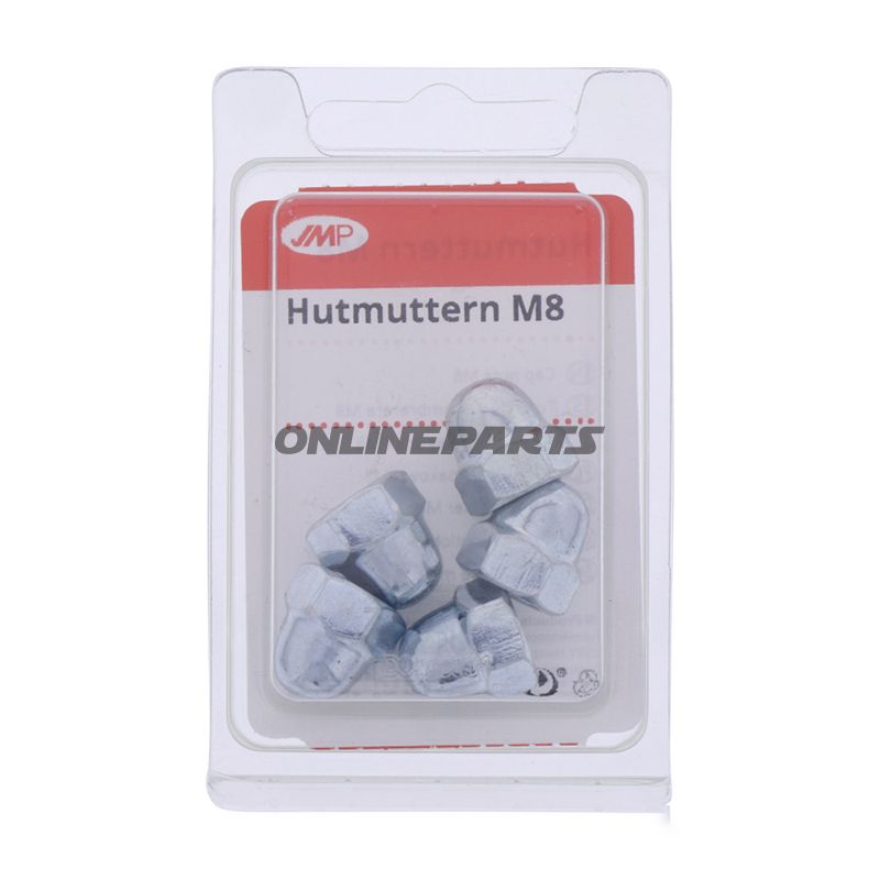 Nuts Hut Galvanized M8 Din1587pack 5 Pcs Altn 4831889