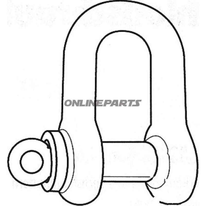 Shackle 10Mm+Bolt 3/8