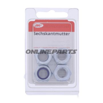 Nuts Galvanized M10 Din985pack 4 Pcs Altn 4831152
