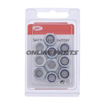 Nuts Galvanized M8 Din985pkg 10 Pcs Altn 4831145