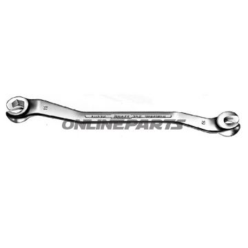 Double Ring Spanner Open 10X11cranked