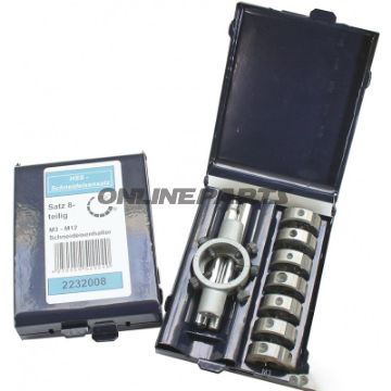 Schneideisensatz 8 Piecem3-M12 D=25Mm