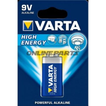 Battery Alkaline 9V High Enesingle 1 Blister Pack