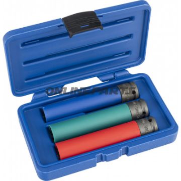 Kraftnuss Kit 6Kt 1/2 3 Tummantelt 17, 19, 21 Mm