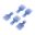 Spade Connector Male 2.5 Blue Jmppack 5 Pcs