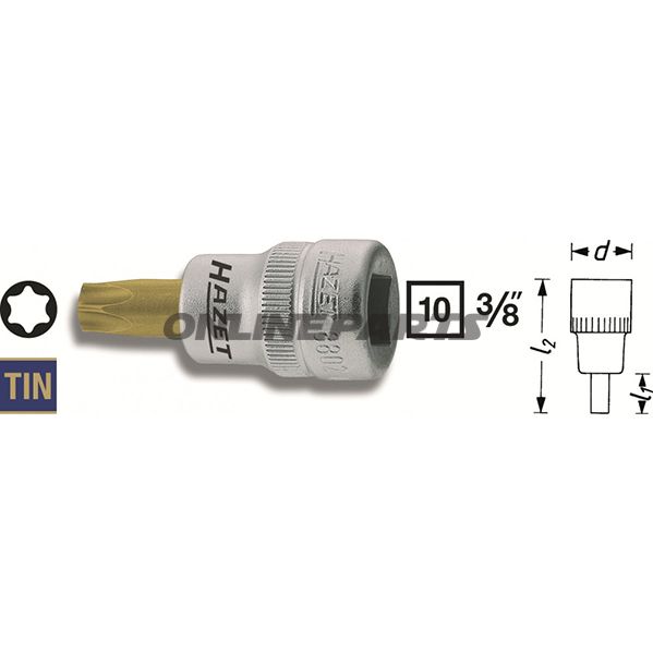 Insert Torx 3/8 T40länge 43.5 Mm