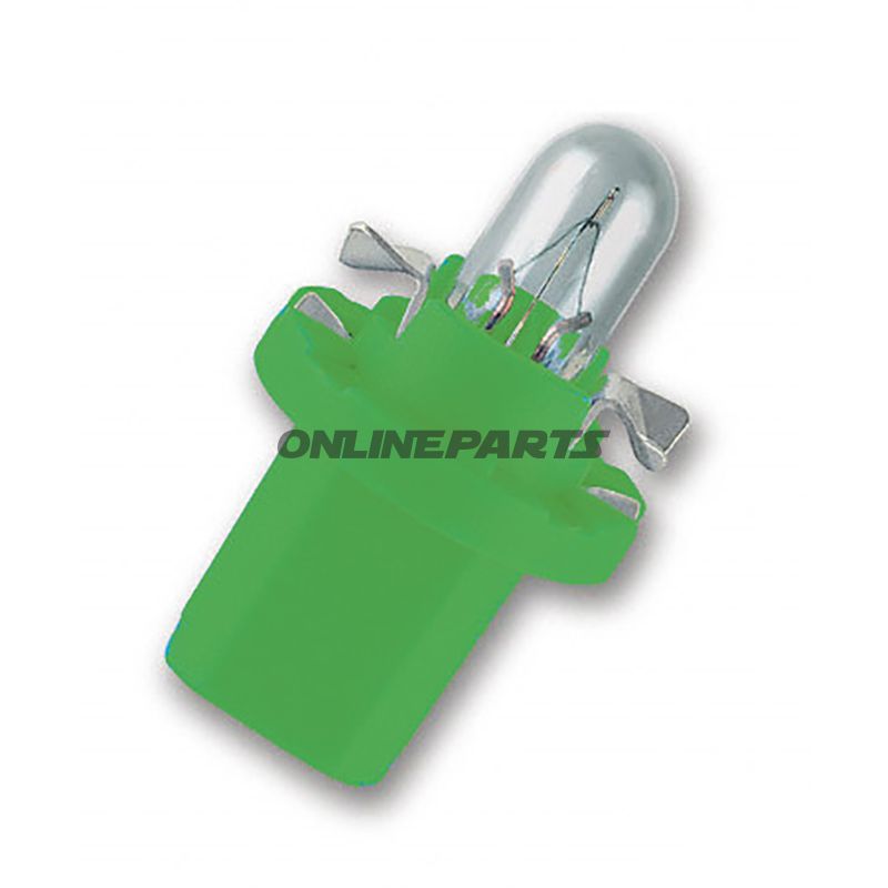 Bulb 12V2w B8.5Dbase Yellow Green