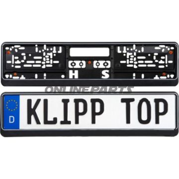 License Plate Amplifier 520X110klipp Top4 O Werbung Black