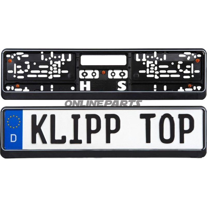 License Plate Amplifier 520X110klipp Top4 O Werbung Black