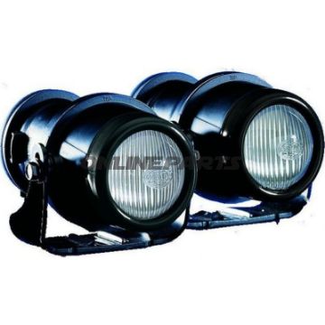 H3 Hella Micro De Fog Lamp Setblack Surround