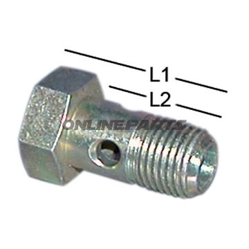 Hollow Screw M10x1din 7623