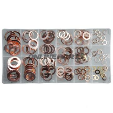 Assorted Copper Washerscontains 150 Pieces