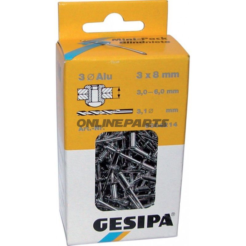 Blindniet 5X10 Packung 50Flachrundkopf
