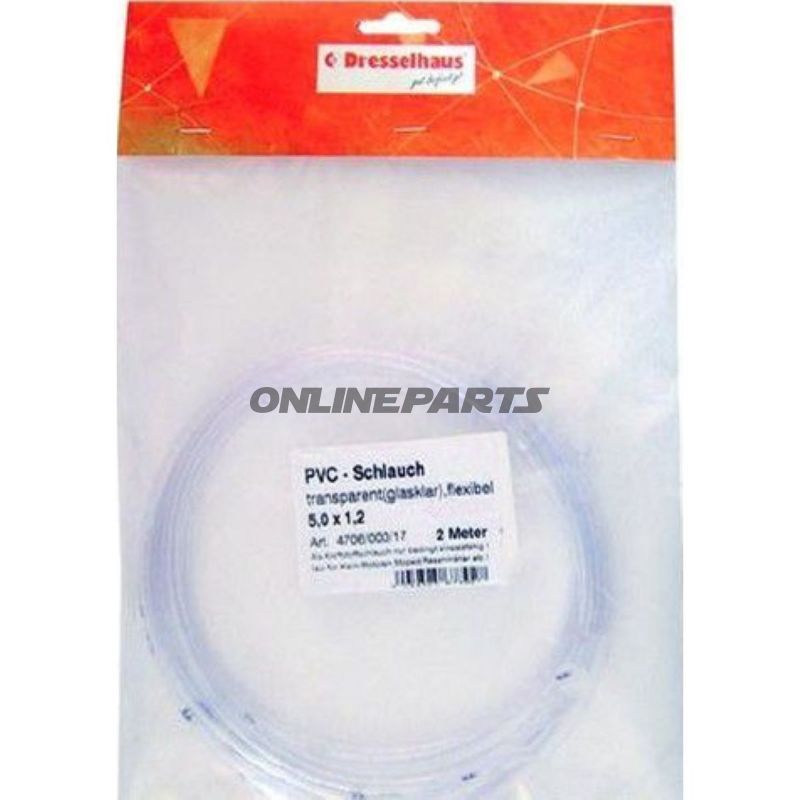 Clear Fuel Hose 5Mmpack Contains 2 Metres