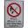 Sign: Fire, Open Light And Smoking Prohibitedalu 131X185 Mm
