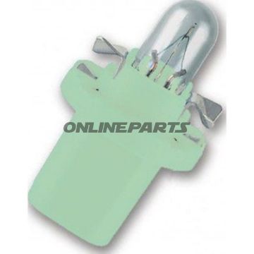 Bulb 12V2w B8.5Dbase White Green