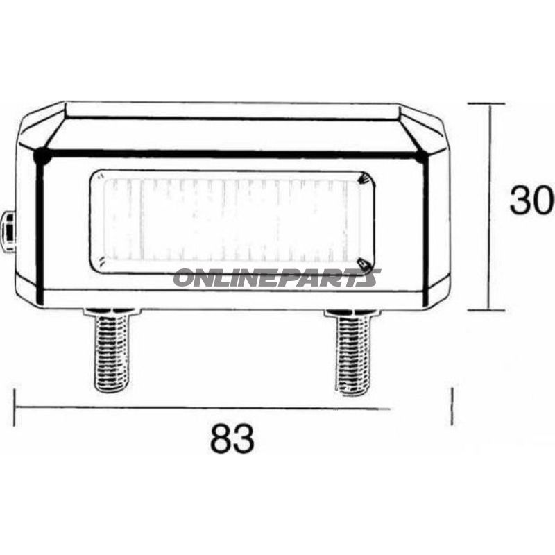 Number Plate Light Black
