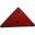 Triangular Reflector Redblack Plastic Frame