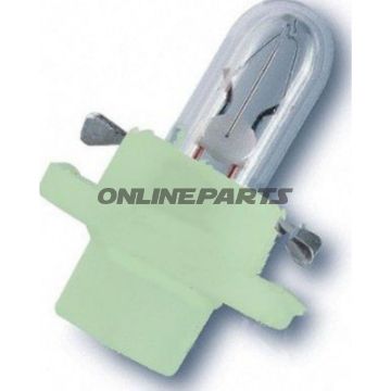 Bulb 12V2w Bx8.4Dbase White Green